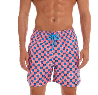 Men's Quick-Dry Loose-Fit Printed Beach Shorts