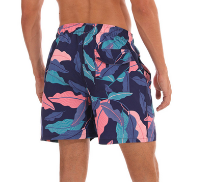 Men's Quick-Dry Loose-Fit Printed Beach Shorts